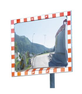 Convex Stainless Traffic Mirror 80x100cm - Durabel IceFree
