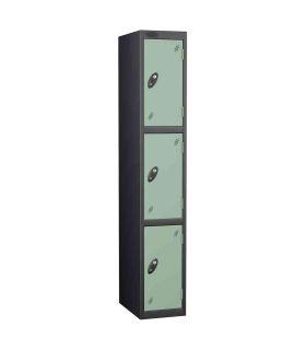Probe 3 Door Back Pack Size Storage Locker Key Lock - jade/black