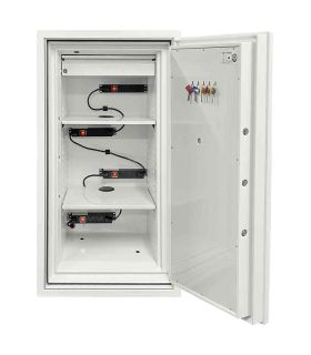 Phoenix Next LS7003FW Luxury White 60 mins Fire Security Safe - door ajar