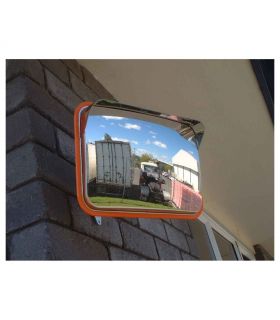 Securikey M16336C Stainless Steel Convex Mirror 225x320mm Post Fixed