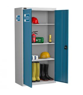 Probe PPE-J High Double Door PPE Storage Cabinet - doors open