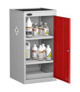 Probe TOX-ED Toxic Small Steel Cabinet with Dished Top - door open
