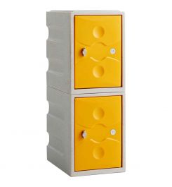 Probe UltraBox PLUS Low 2 Door Waterproof Plastic Locker - yellow