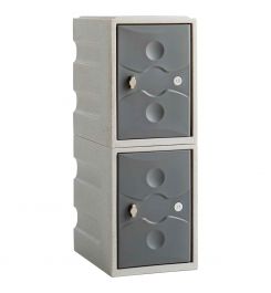 Probe UltraBox Low 2 Door Water Resistant Plastic Locker - grey
