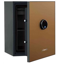 Phoenix Spectrum Plus LS6012FG Champagne Gold Luxury Fire Security Safe - door ajar