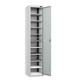 Probe UltraBox 4 Door Plastic Locker grey doors with optional sloping top