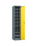 Probe UltraBox 4 Door Plastic Locker grey doors with optional sloping top