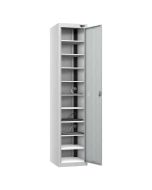 Probe UltraBox 4 Door Plastic Locker grey doors with optional sloping top