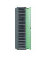 Probe UltraBox 4 Door Plastic Locker grey doors with optional sloping top