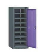 Probe UltraBox 4 Door Plastic Locker grey doors with optional sloping top